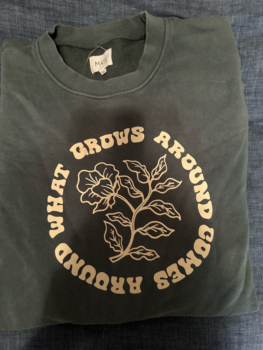 MATE the Label Gray Crewneck Sweatshirt